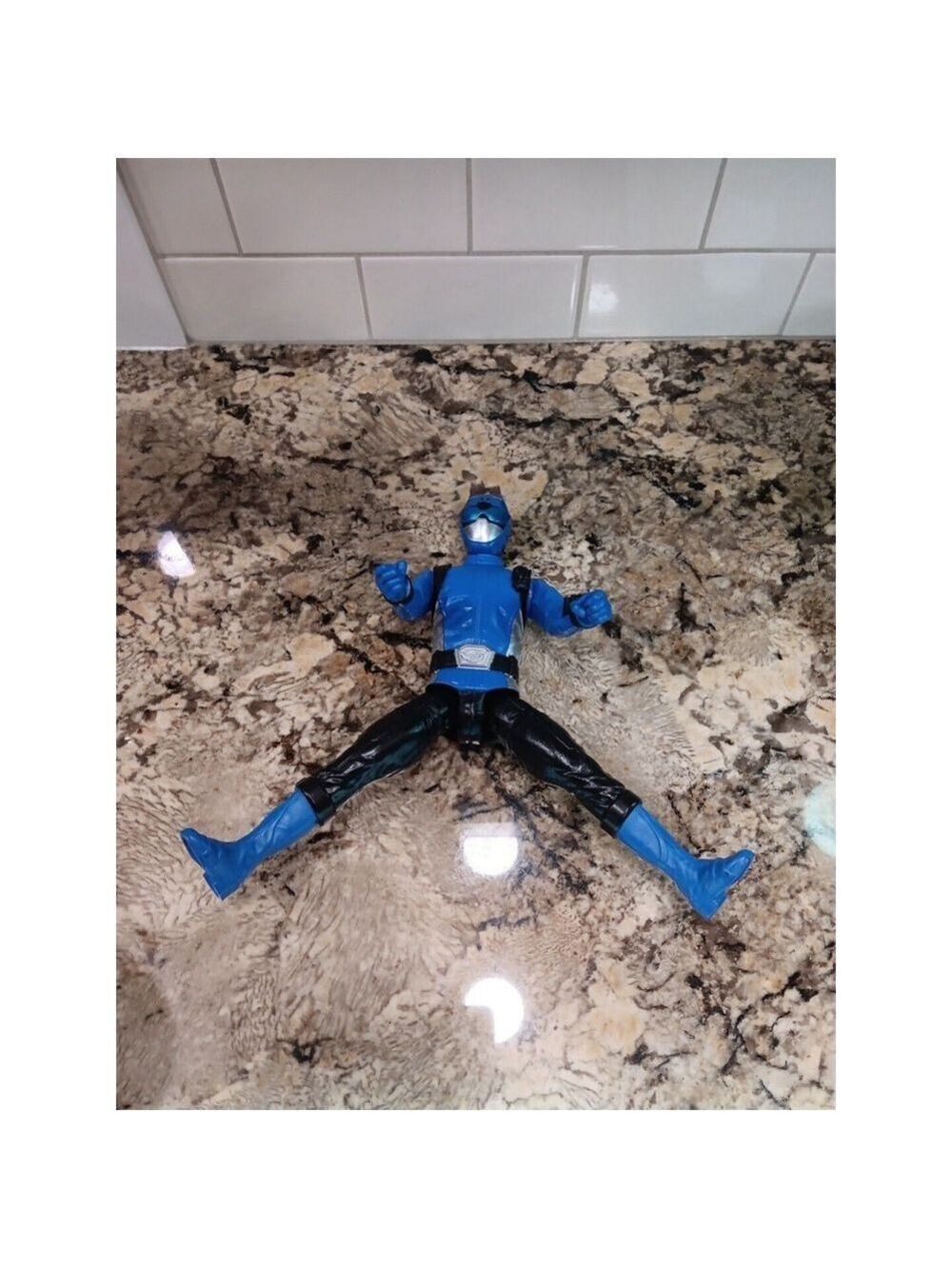 2018 Power Rangers 12" Lighting Collection Beast Morphers Blue Ranger Large - Picture 14 of 15